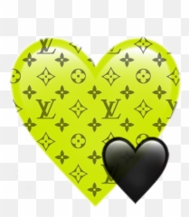 Lv Emoji Heart Neon Cute Sticker By Idk - Girly,Cute Love Emoji Texts
