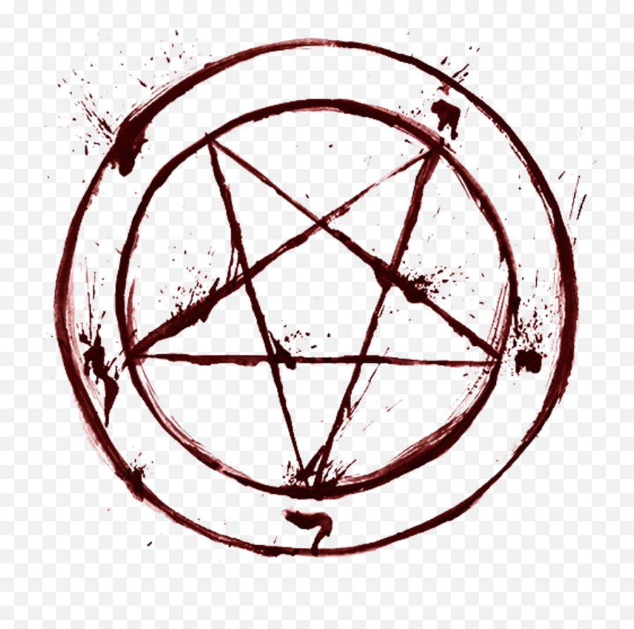 Blood Satan Pentagram Occult Religion - Pentagrama Blood Png Emoji,Occult Emoji