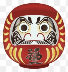 Daruma Japan Japanese Nipon Sticker - Daruma Doll Emoji,Japanese Doll Emoji