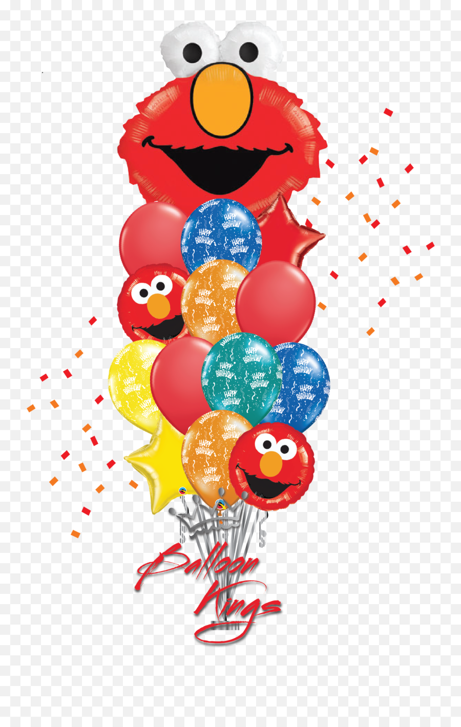Elmo Head Bouquet - Balloon Emoji,Emoji Cookie Bouquet