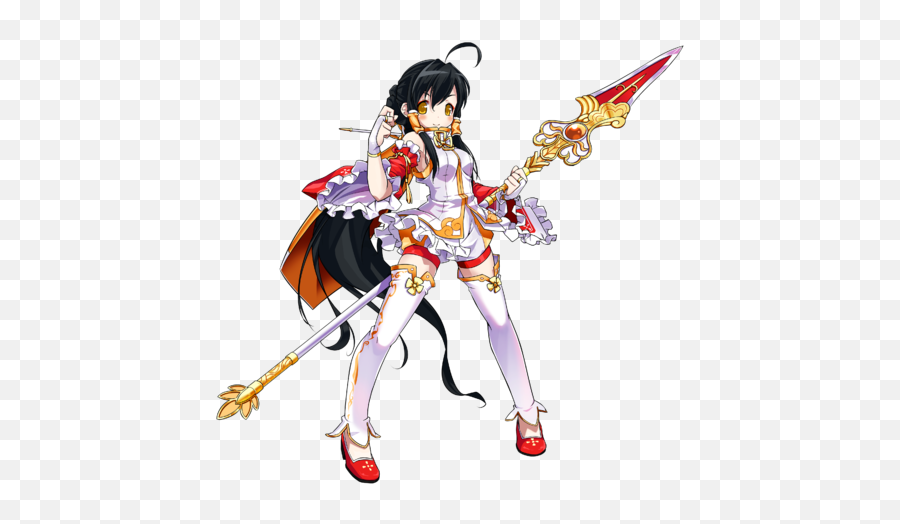 Little Hsien - Elwiki Anime Black Hair Girl Rpg Emoji,Elsword Erbluhen Emotion Guide