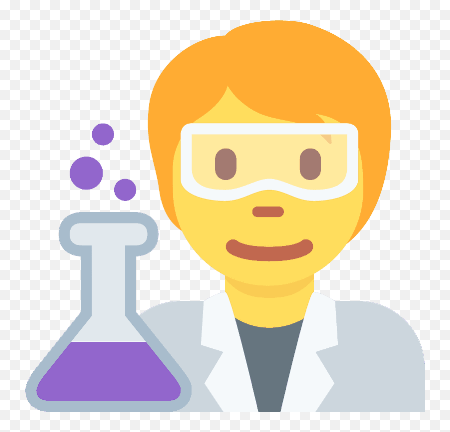 Scientist Emoji Clipart - Scientist Science Emojis,Science Beaker Emoji