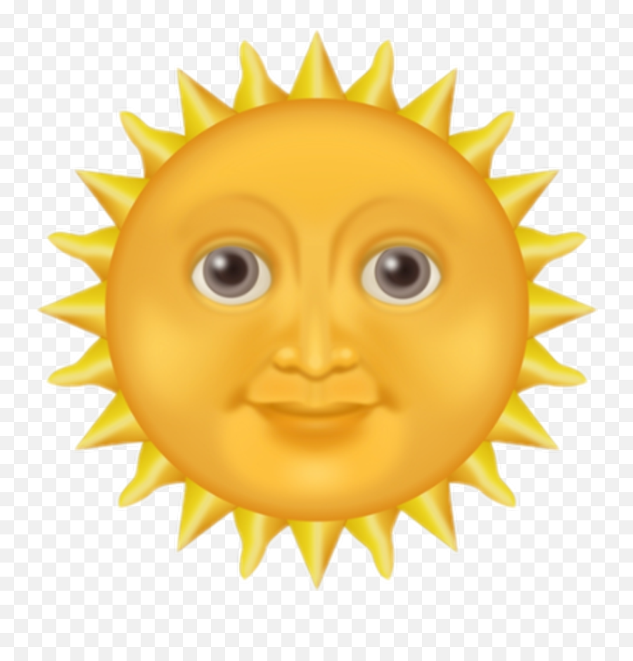Download Sol Sticker - Iphone Sun Emoji Transparent Png Sun Face Emoji Png,Emoji Transparent Png