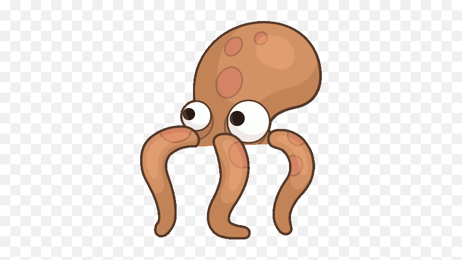 Cartoon Octopus Gif - Octopus Cartoon Gif Transparent Emoji,Octopus Emoji Png