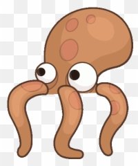 Cartoon Octopus Gif - Octopus Cartoon Gif Transparent Emoji,Octopus Emoji Png