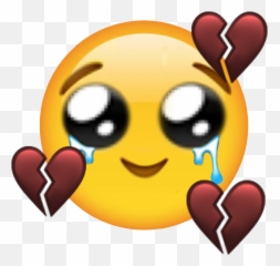 The Most Edited - Broken Heart Love Iphone Emoji,Heartbreaking Emoji