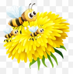 Bee In Flower Bee Honey Png And Psd - 5word Spelling Test Bee Honey Flower Cartoon Emoji,Honey Bee Emoji