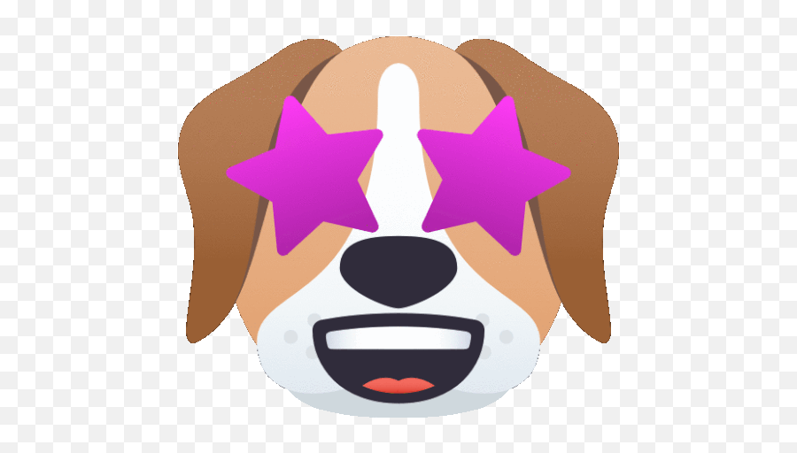 Stardom Dog Gif - Stardom Dog Joypixels Discover U0026 Share Gifs Dog With A Big Smile Emoji,Starry Eyed Emoji