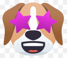 Stardom Dog Gif - Stardom Dog Joypixels Discover U0026 Share Gifs Dog With A Big Smile Emoji,Starry Eyed Emoji