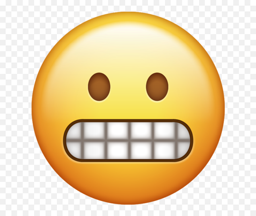 Grimacing Emoji Download Iphone Emojis - Grimacing Face Emoji Png,Embarrassed Emoji