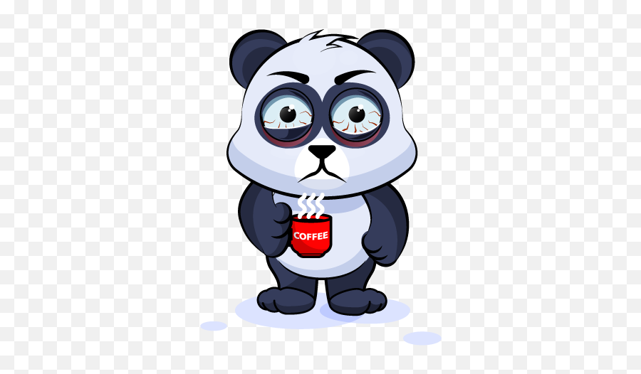 Adorable Panda Emoji Stickers By Suneel Verma - Illustration,Panda Emoji Clipart