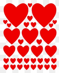 Heart Wall Decals In Red In 2020 - Wall Decal Emoji,Emoji Wall Stickers