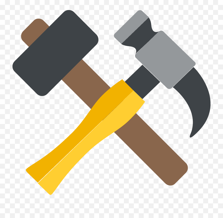 Hammer And Pick - Emoji Martillo,Tools Emoji