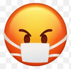 Mask Emoji Whatsapp Stickers - Happy,Mask Emoji