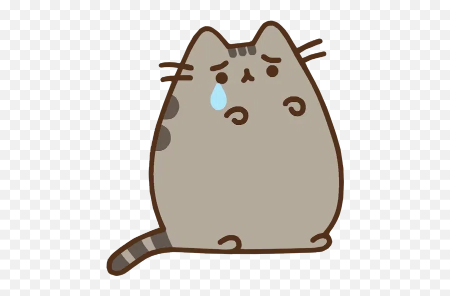 Ami Fat Cat5 Whatsapp Stickers - Sad Pusheen Gif Transparent Emoji,Pc Wallpaper Fat Cat Emojis