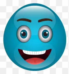 Happy Blue Emoji Png Transparent Images - Yourpngcom Happy,Stanta Emoji