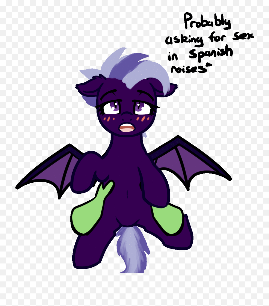 2813557 - Suggestive Artistneuro Oc Oc Only Ocanon Oc Mlp Bat Pony X Anon Emoji,A Flurry Of Emotions Mlp Episode