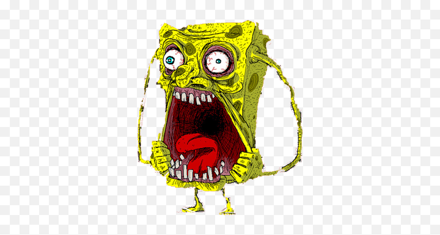 Scary Sponge Bob Psd Psd Free Download Templates U0026 Mockups Emoji,Spongebob Pictures Emotions