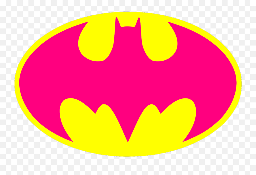 Hot Pink Batman Logo Svg Vector Hot Pink Batman Logo Clip Emoji,Iphone Batman Emoticon