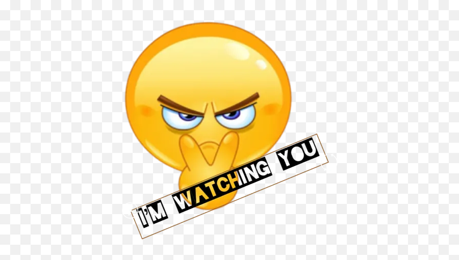 St By You - Sticker Maker For Whatsapp Emoji,I ' M Watching You Emoticon