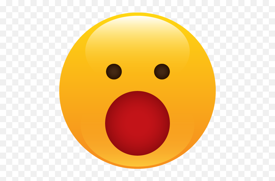 Emoticon Icon Myiconfinder - Elephant And Castle Emoji,Shocked Emoticon