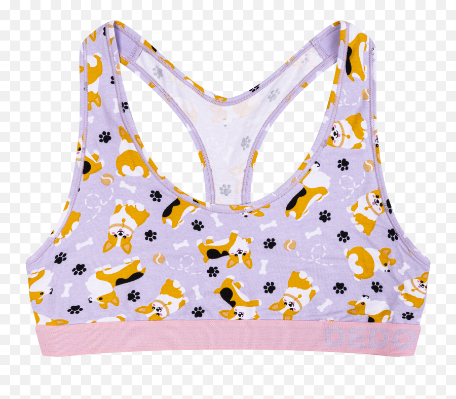 Womenu0027s Bralette Corgi Dog Dedoles Emoji,Bra Emoji