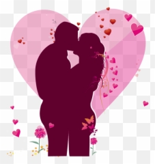 Hd Kissing Couple Neon Silhouette Png Citypng Emoji,Two Person Kissing Emoji