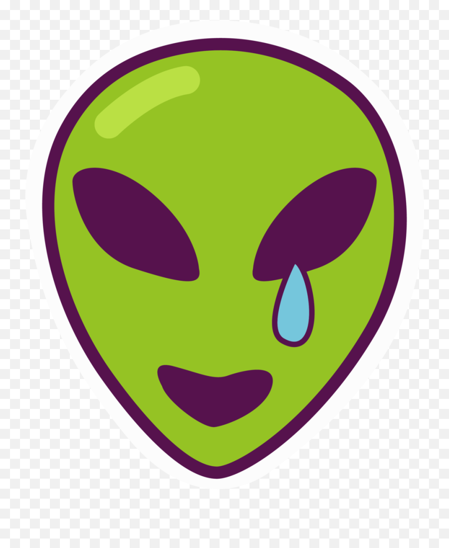Crying Alien - Rainbow Shops Full Size Png Download Seekpng Emoji,Purple Alien Emoji
