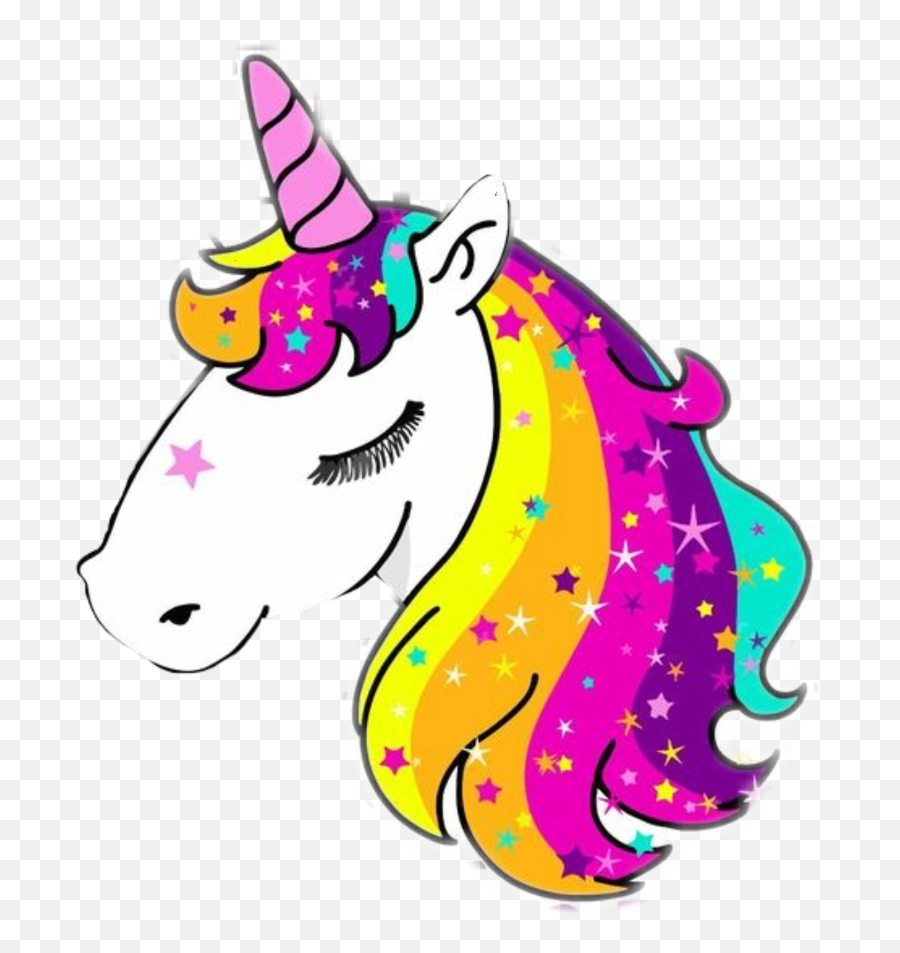 Unicorn Sticker - Unicorn Transparent Cartoon Jingfm Unicorn Rainbow Unicorn Lockscreen Emoji,Unicorn Emoji Sticker