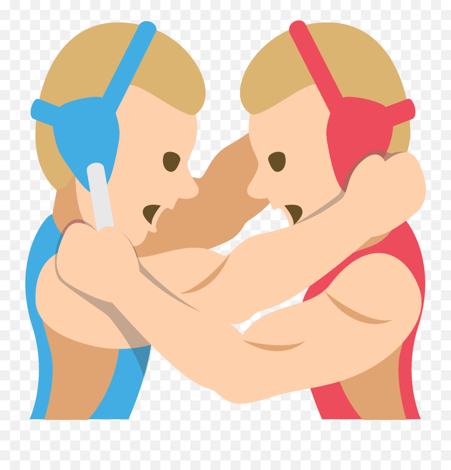People Wrestling Emoji Clipart Free Download Transparent - Hug,Boy Game Emoji
