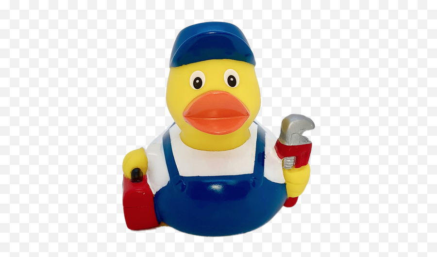 Plumber Rubber Duck By Schnabels Ducks In The Window - Soft Emoji,Rubber Duck Emoji