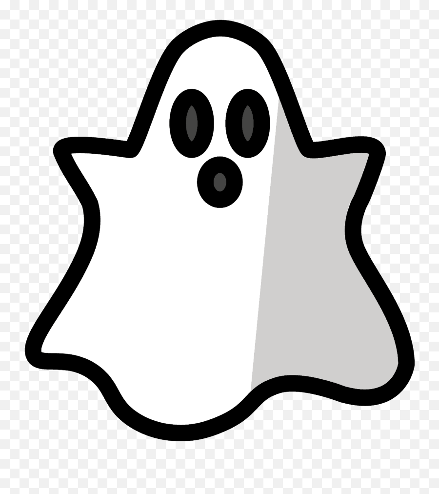 Ghost Emoji Clipart - Simple Ghost,Ghost Emoji Png
