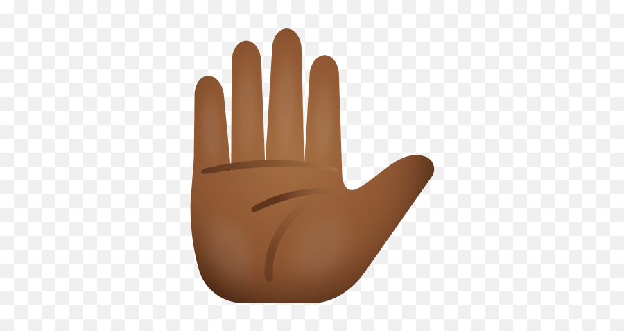 Raised Hand Medium Dark Skin Tone Icon - Black Hand Emoji,Black Fist Emoji