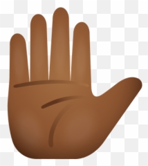 Raised Hand Medium Dark Skin Tone Icon - Black Hand Emoji,Black Fist Emoji
