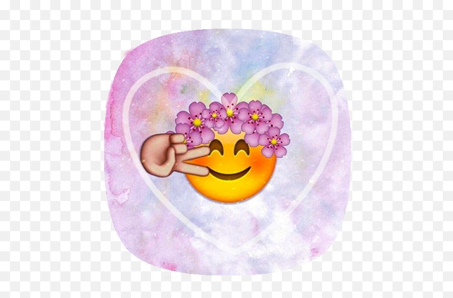29 Gambar Emoji Yang Lucu - Gambar Lucu Hd Iphone Flower Crown Emoji,Gambar Emoji Lucu