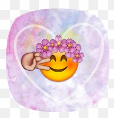 29 Gambar Emoji Yang Lucu - Gambar Lucu Hd Iphone Flower Crown Emoji,Gambar Emoji Lucu
