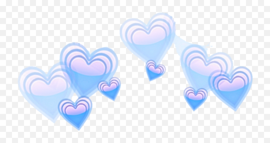 Blue Light Emojis Heart Hearts Sticker - Girly,Light Blue Heart Emoji