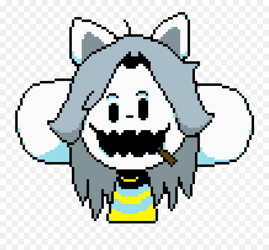 Pixel Art Gallery - Hoi Temmie Emoji,Yosh Emoticon