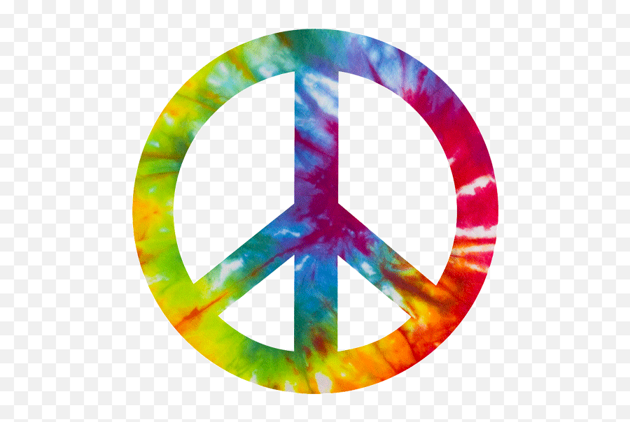 Peace - Logo Hippie Peace Sign Tie Dye Full Size Png Peace Sign Emoji,Peace Logo Emoji