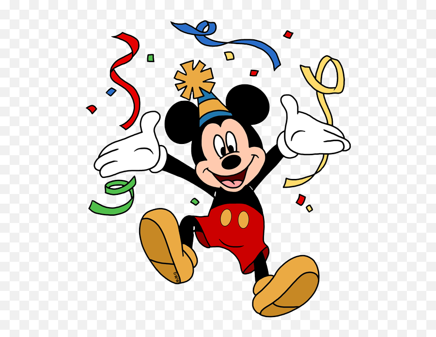 Mickey Clipart Birthday Mickey - Mickey Png Emoji,Emotions Mickey