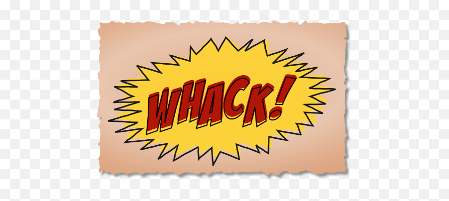 Whack Comic Book Sound Effect Clipart I2clipart - Royalty Comics Effect Png Emoji,Whack Emoticon