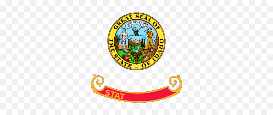 Us - Idahoflag Png Svg Clip Art For Web Download Clip Art Idaho State Seal Emoji,Al Flag Emoji