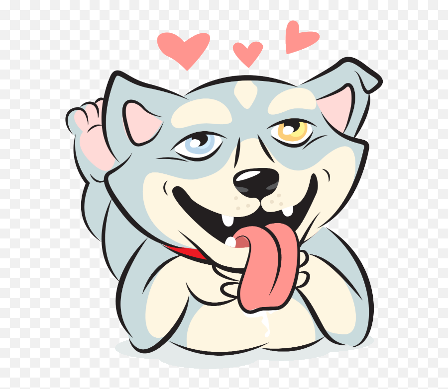 Do Huskies Like To Cuddle - Siberian Husky Emoji,Husky Stages Of Emotion