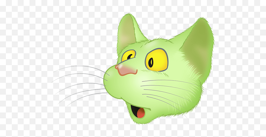 Green Cat Emoji - Happy,Show Images Of Green Cat Emojis And Their Meanings