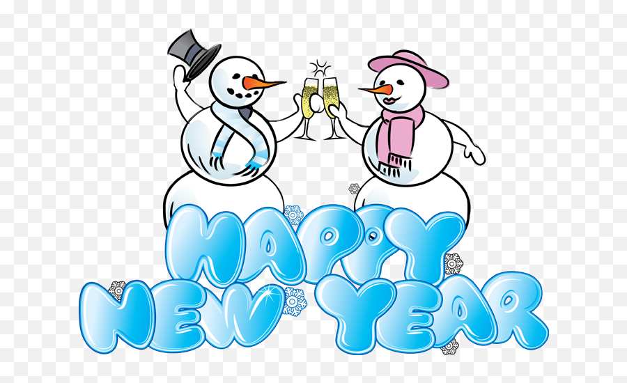 Happy New Year Clipart - 87 Cliparts Happy New Year Write Style Emoji,New Year Emoji