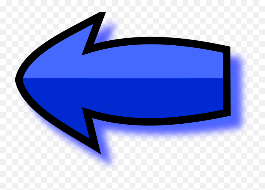 Arrow Biru Kiri - Gambar Vektor Gratis Di Pixabay Arrow Of Direction Right Emoji,Emoticon Bintang Biru