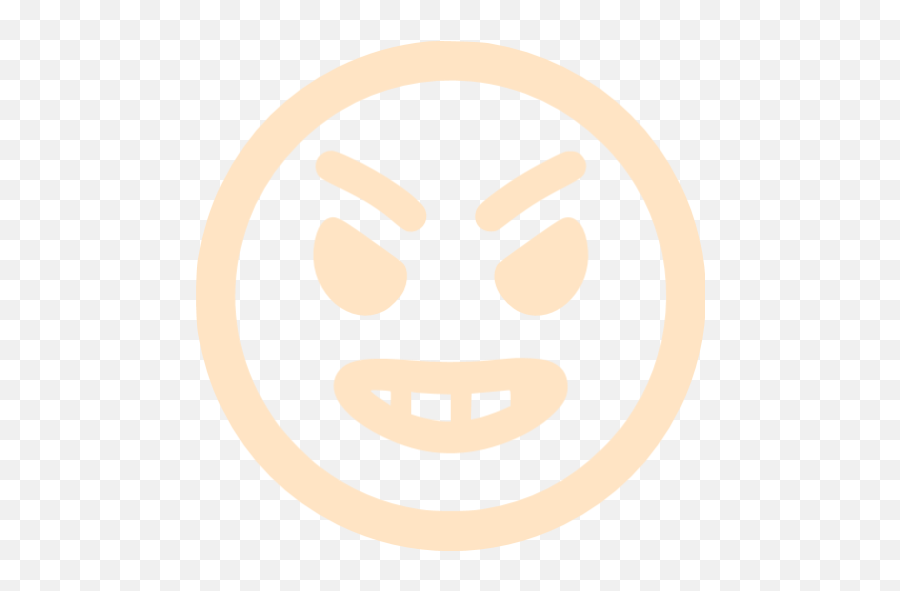 Bisque Angry Icon - Angry Icon Png White Emoji,Rating Emoticon Excellent Good Angry