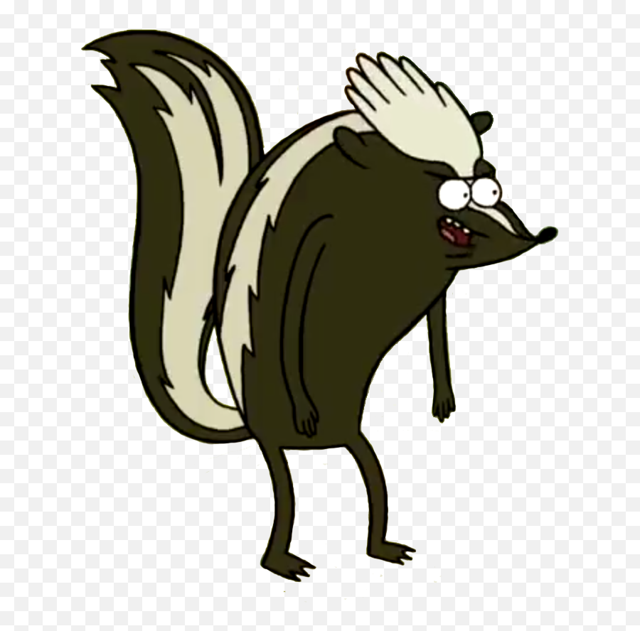 Were Skunk Regular Show Clipart - Skunk From Regular Show Emoji,Skunk Emoji