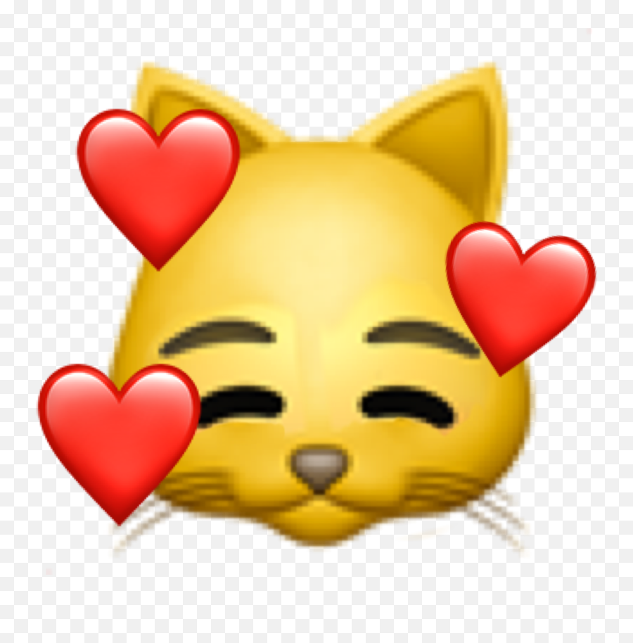 Cat Loveheart Sticker - Happy Emoji,Meow Emoji