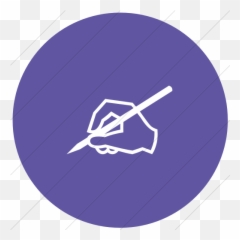 Iconsetc Flat Circle White On Purple Classica Signature Emoji,Email Signature Emoticons
